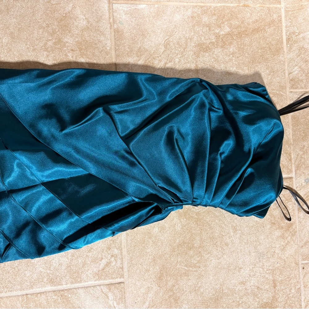 Blondie Nites Teal Prom Dress